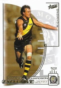 2002 Select AFL Exclusive SPX #48 Matthew Richardson Front